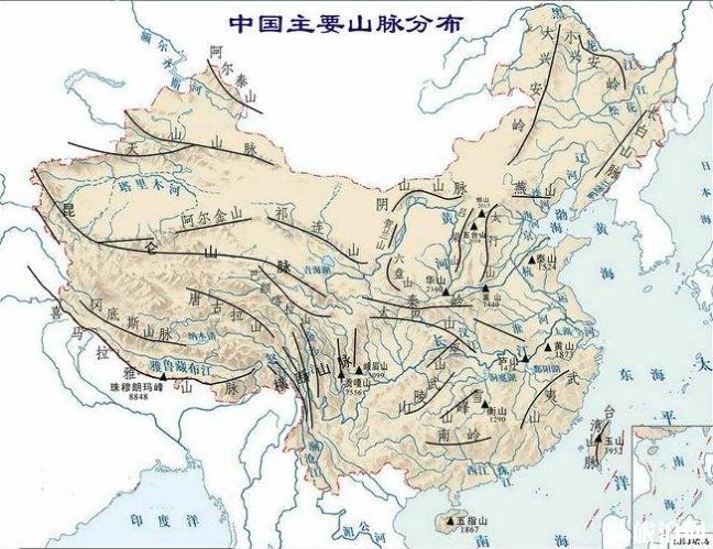中国十大山脉排名 中国十大山脉海拔 中国十大山脉排名 中国十大山脉海拔