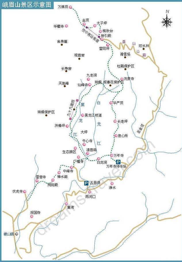 峨眉山旅游攻略详细版 峨眉山徒步爬山路线图（峨眉山 峨眉山门票 峨眉山游玩攻略攻略）
