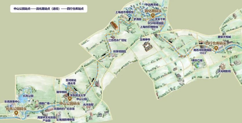 苏州河线路图 5条新航线即将开通 苏州河线路图 5条新航线即将开通