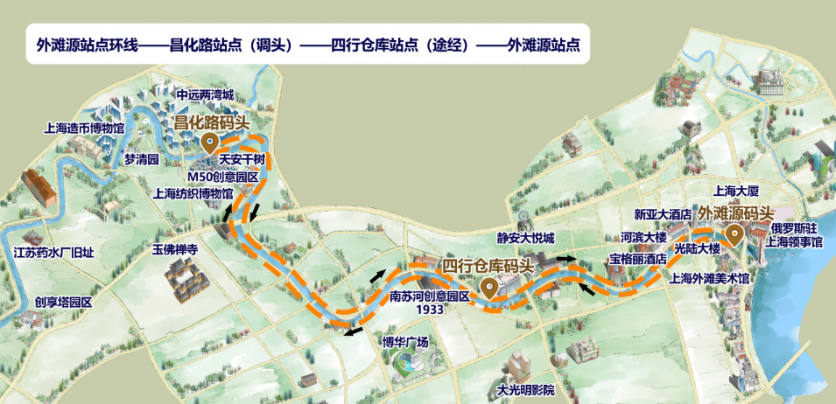 苏州河线路图 5条新航线即将开通 苏州河线路图 5条新航线即将开通