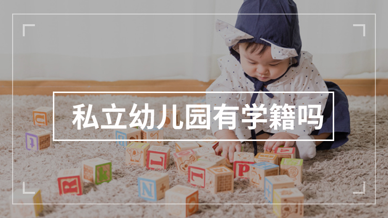 私立幼儿园有学籍吗