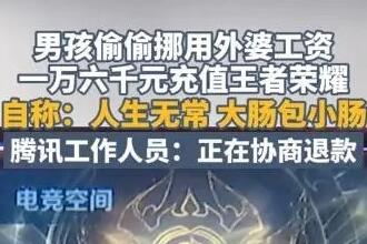 男孩玩《王者荣耀》充值一万六千元：没了就没了吧