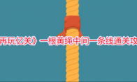 《再玩亿关》一根黄绳中间一条线通关攻略