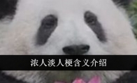 浓人淡人梗含义介绍