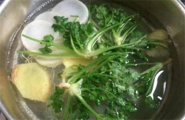 香菜姜汤有什么效果