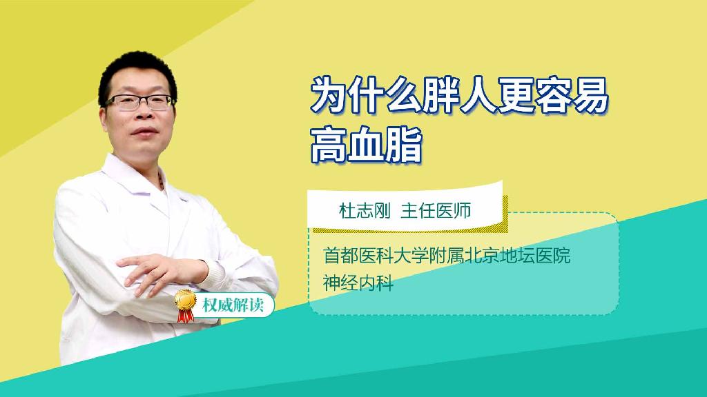 为什么胖人更容易高血脂