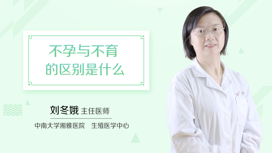 不孕与不育的区别是什么