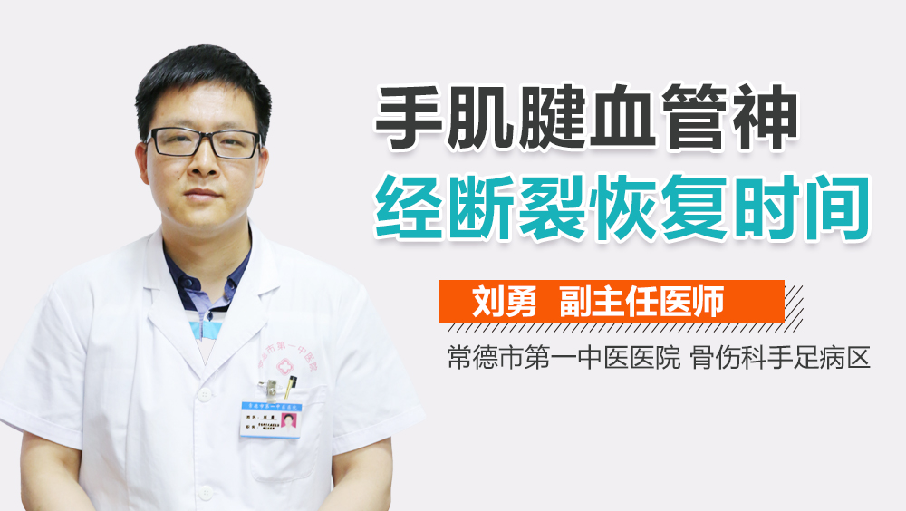 手肌腱血管神经断裂恢复时间