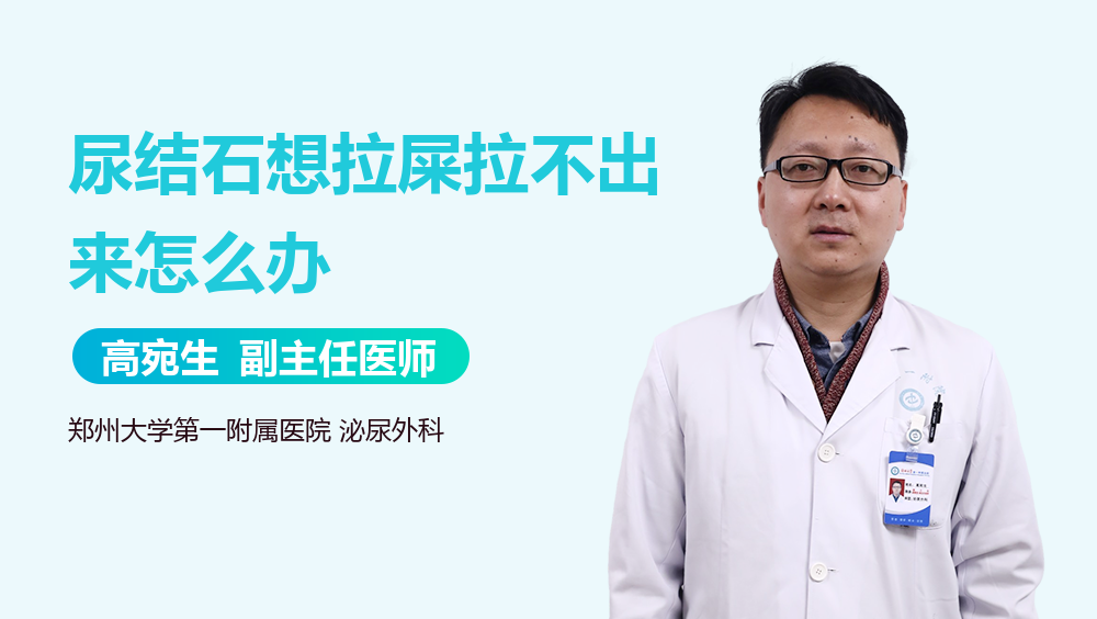 尿结石想拉屎拉不出来怎么办