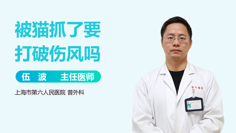 被猫抓了要打破伤风吗