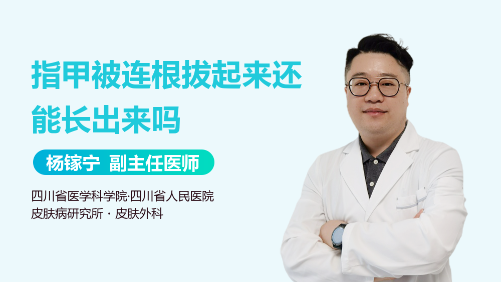 指甲被连根拔起来还能长出来吗