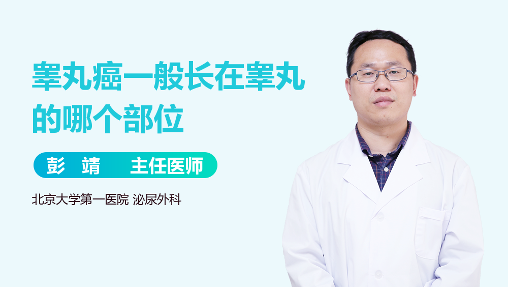 睾丸癌一般长在睾丸的哪个部位