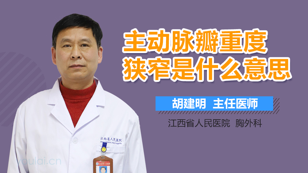 主动脉瓣重度狭窄是什么意思