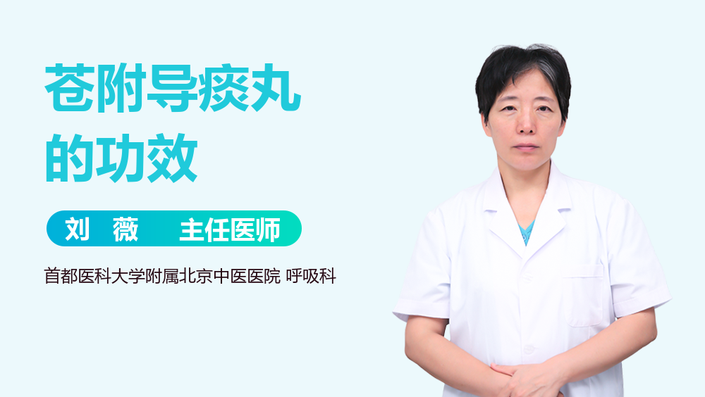 苍附导痰丸的功效