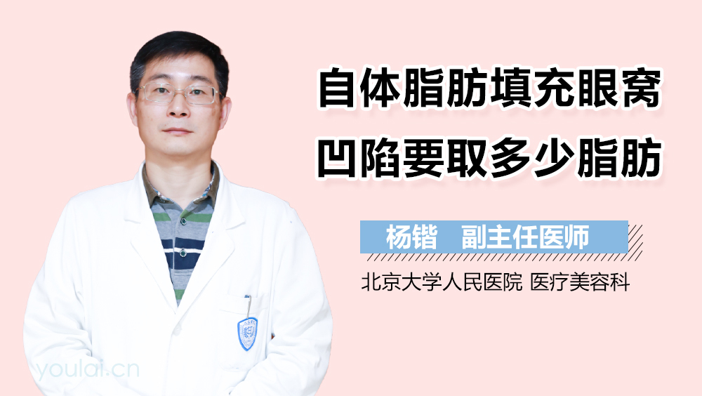 自体脂肪填充眼窝凹陷要取多少脂肪