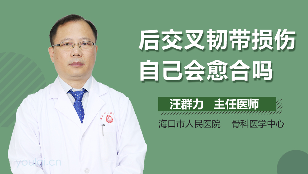 后交叉韧带损伤自己会愈合吗
