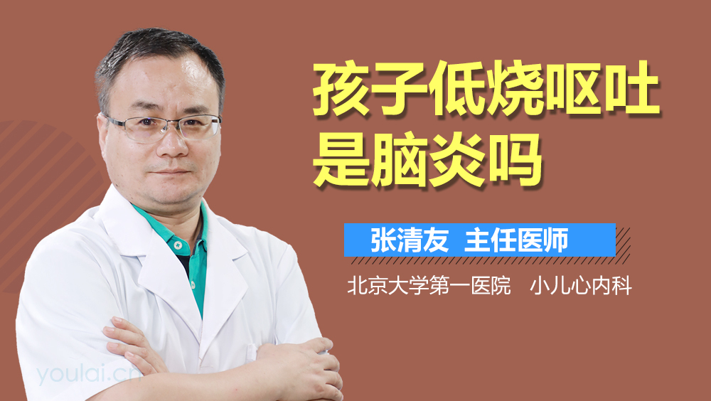孩子低烧呕吐是脑炎吗