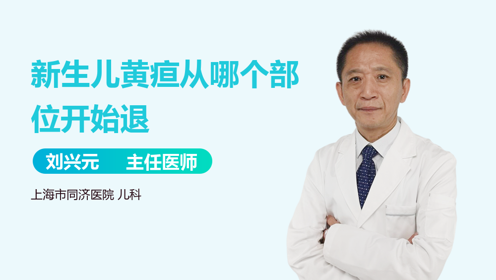 新生儿黄疸从哪个部位开始退