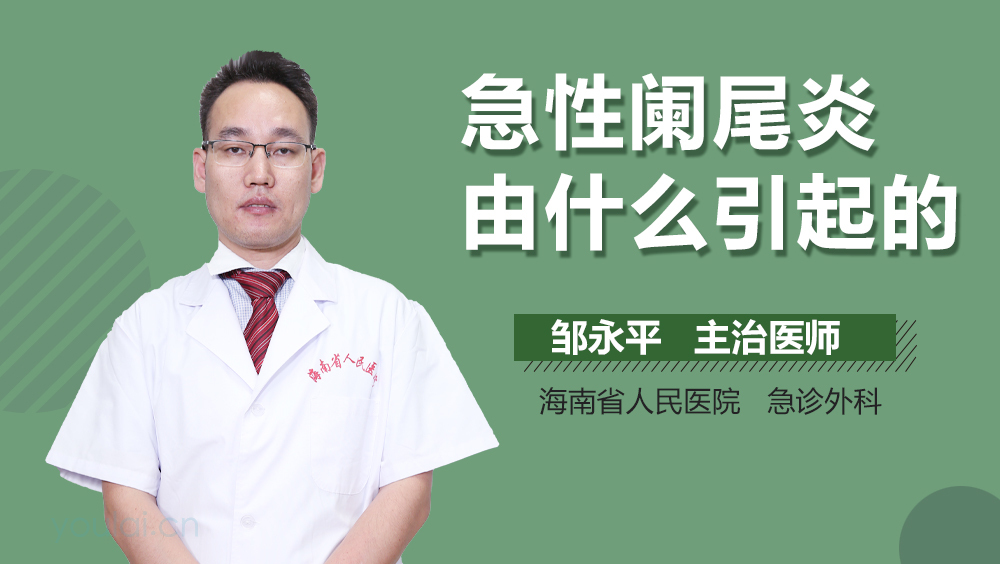 急性阑尾炎由什么引起的