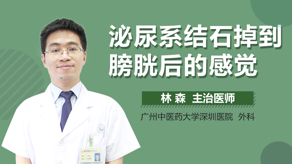 泌尿系结石掉到膀胱后的感觉