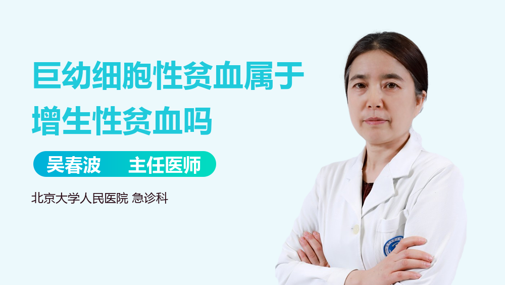 巨幼细胞性贫血属于增生性贫血吗