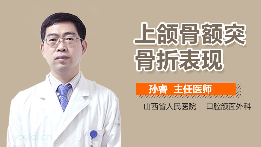 上颌骨额突骨折表现