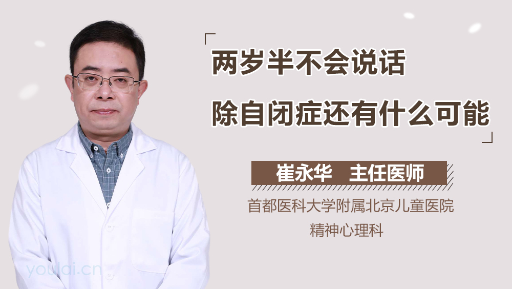 两岁半不会说话除自闭症还有什么可能
