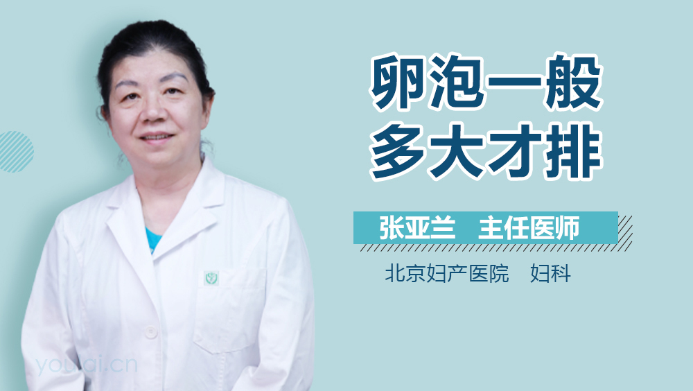 卵泡一般多大才排