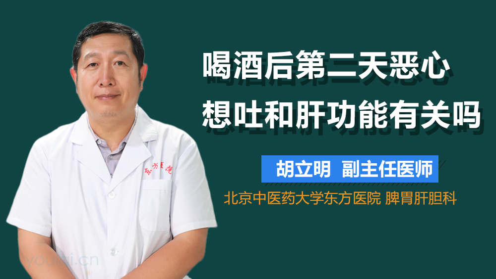 喝酒后第二天恶心想吐和肝功能有关吗