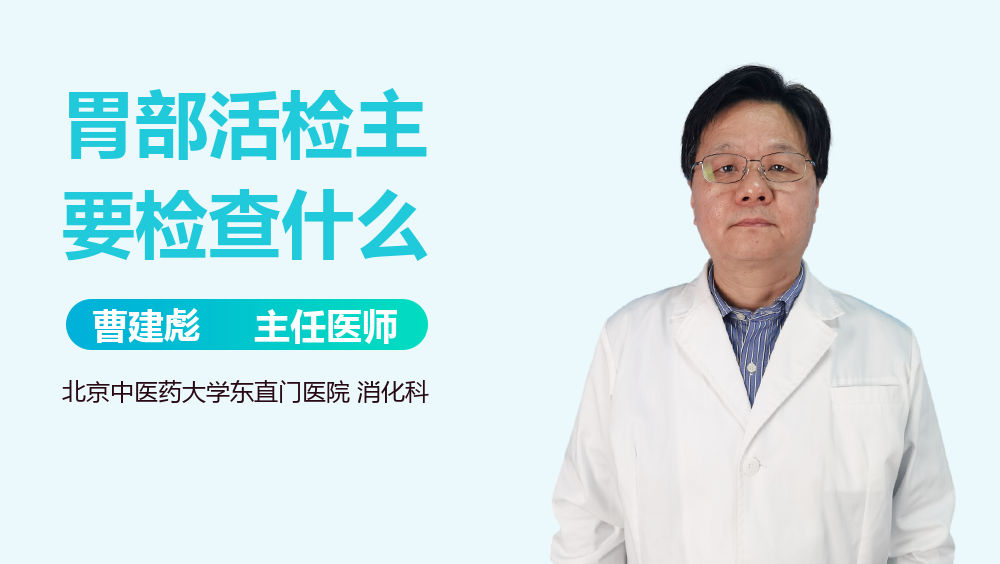 胃部活检主要检查什么