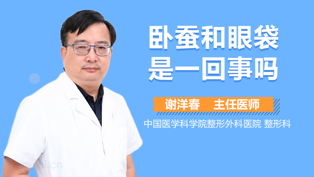 卧蚕和眼袋是一回事吗
