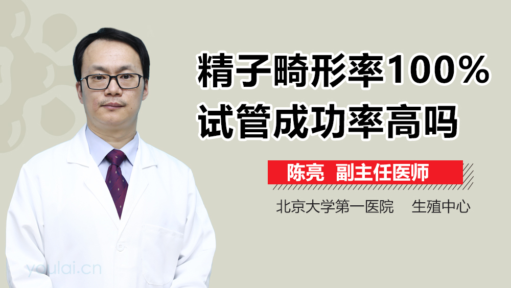精子畸形率100%试管成功率高吗