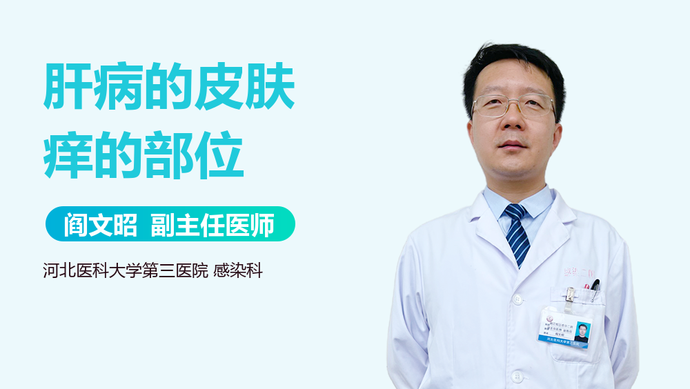 肝病的皮肤痒的部位