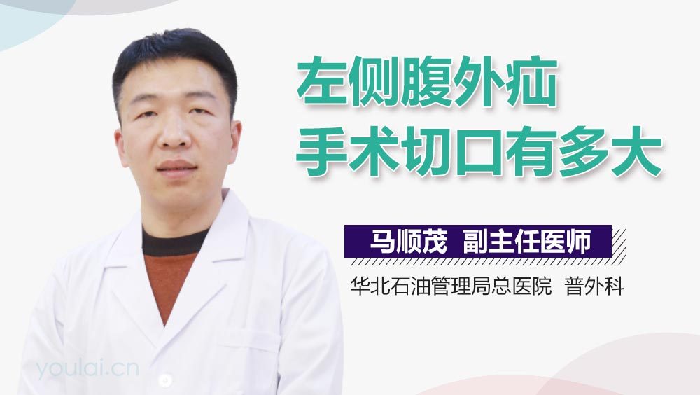 左侧腹外疝手术切口有多大