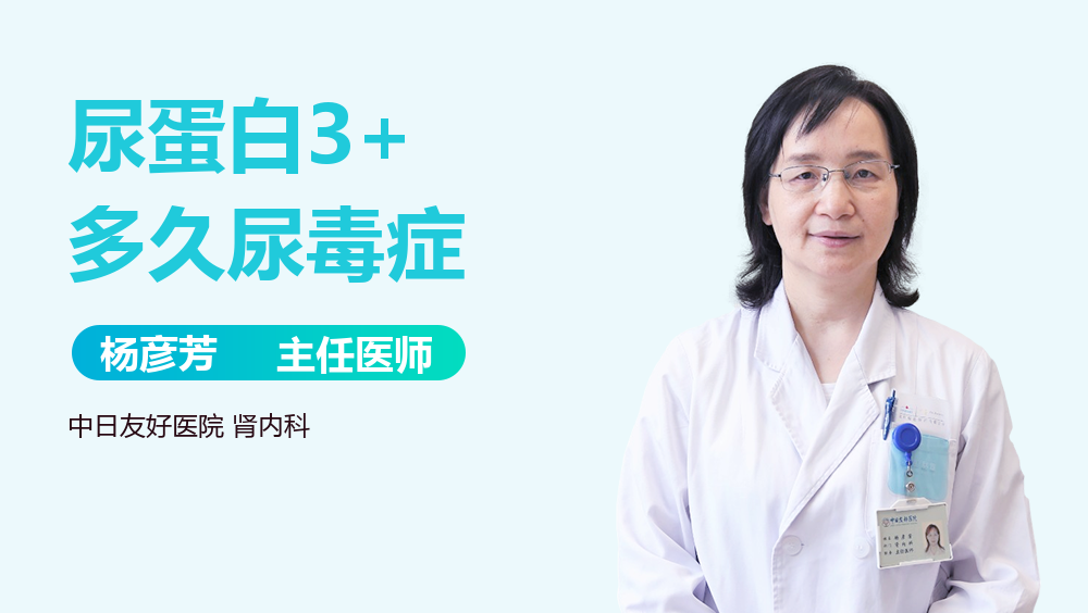 尿蛋白3+多久尿毒症