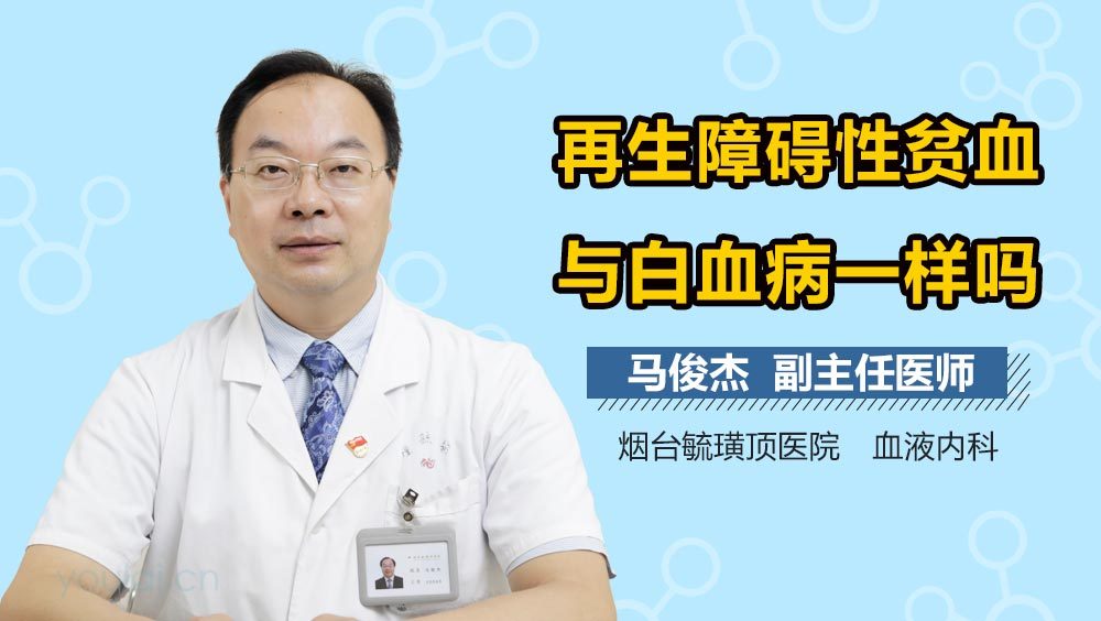 再生障碍性贫血与白血病一样吗
