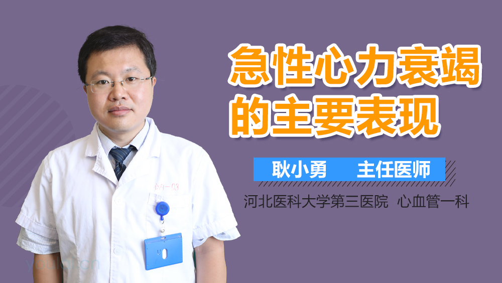 急性心力衰竭的主要表现