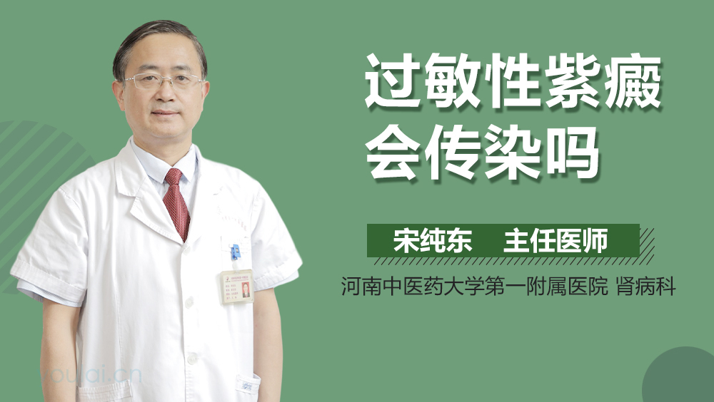 过敏性紫癜会传染吗