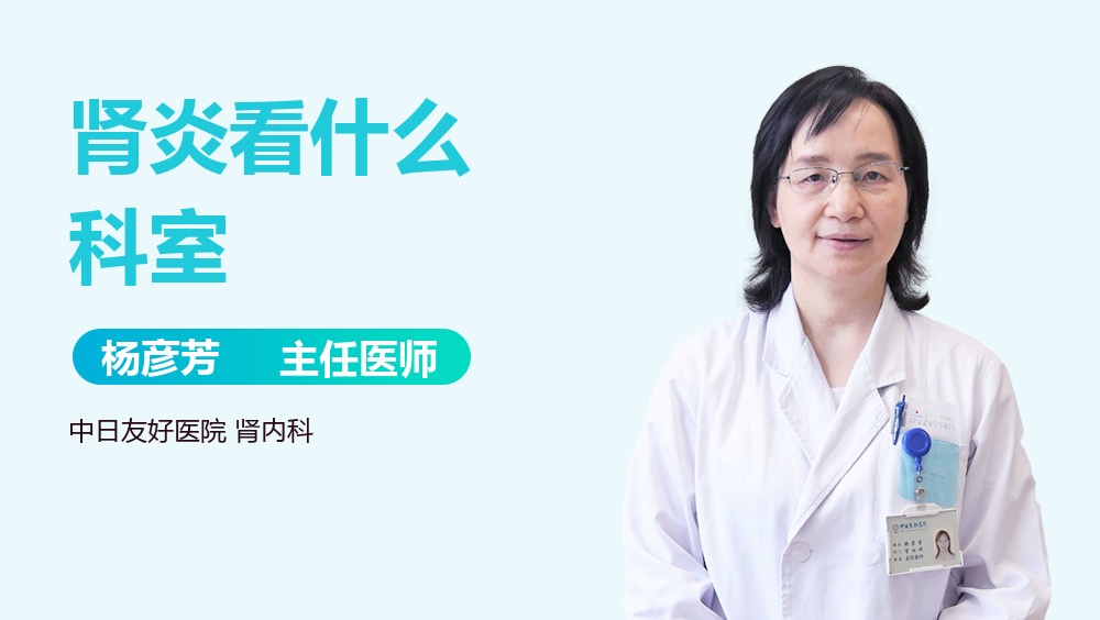 肾炎看什么科室