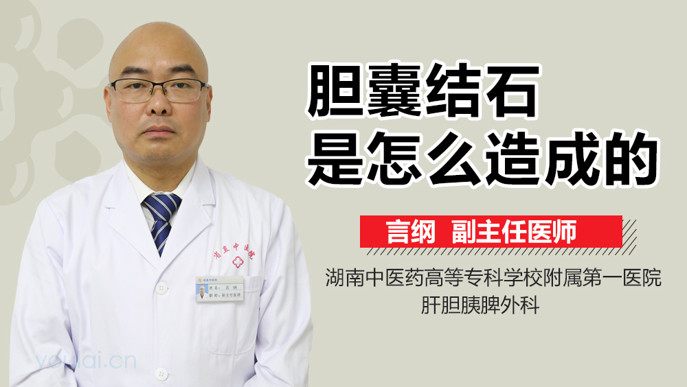 胆囊结石是怎么造成的