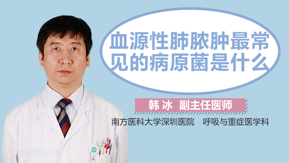 血源性肺脓肿最常见的病原菌是什么