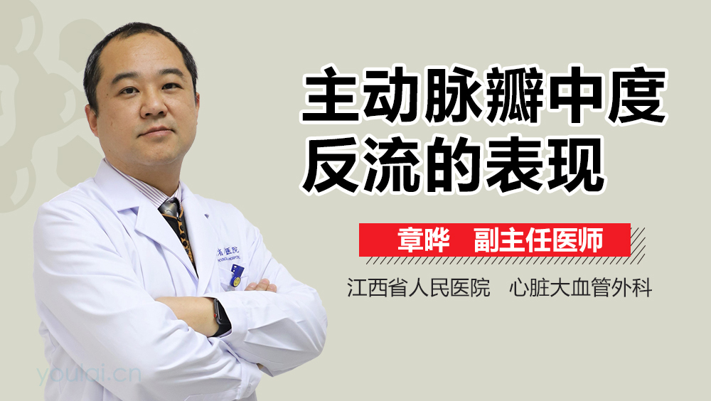 主动脉瓣中度反流的表现