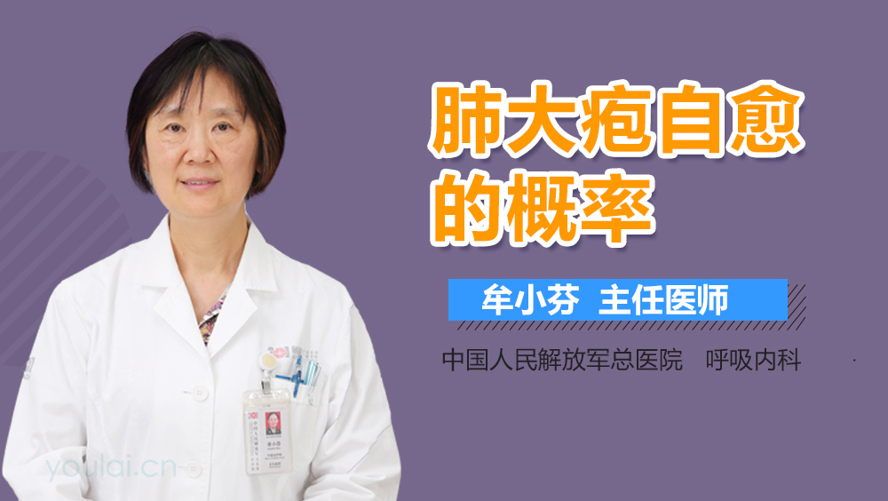 肺大疱自愈的概率
