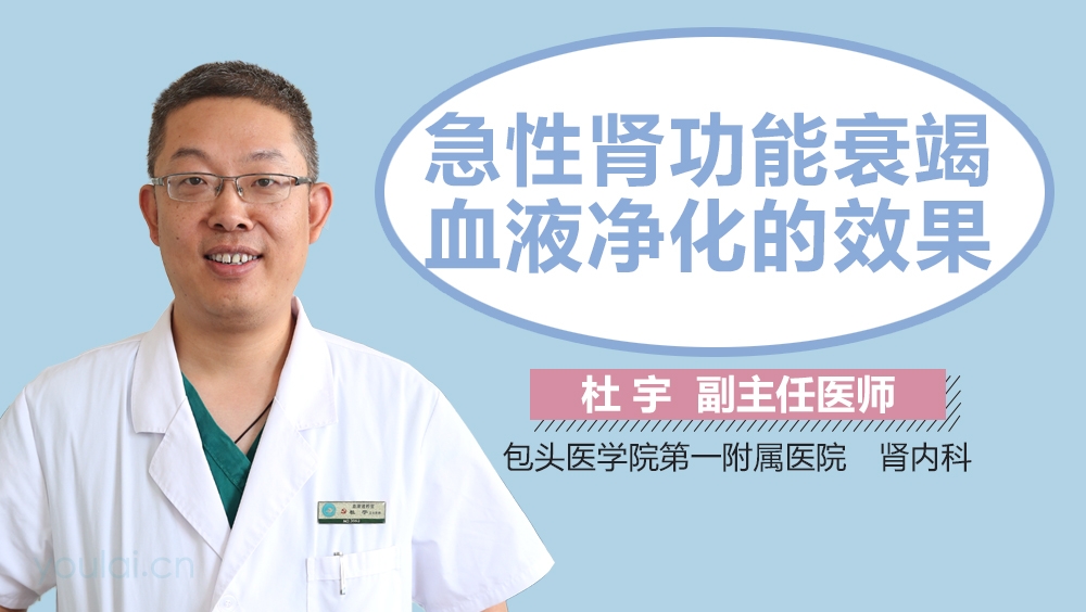 急性肾功能衰竭血液净化的效果