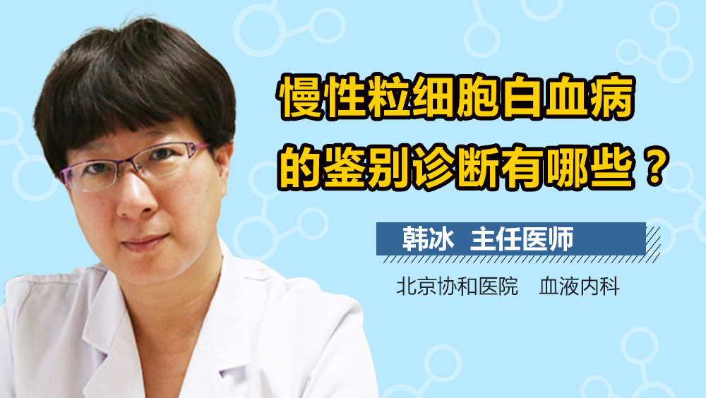 慢性粒细胞白血病的鉴别诊断有哪些