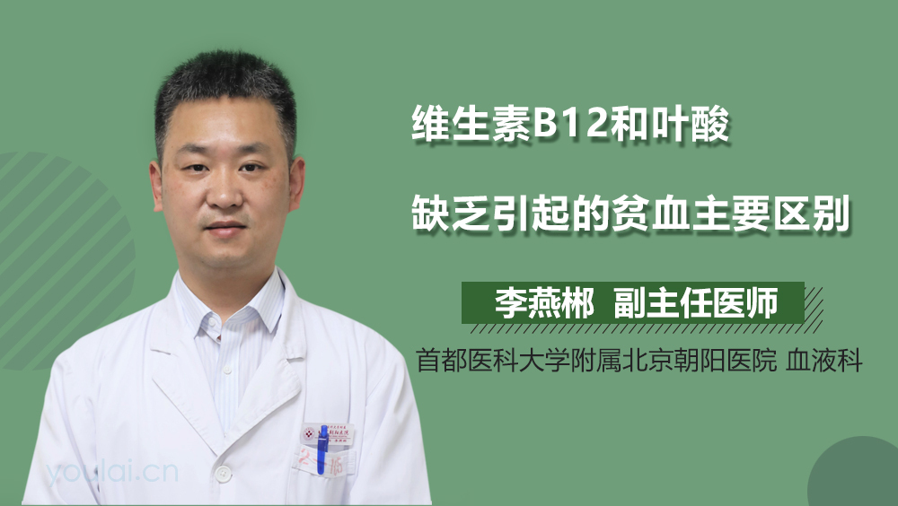 维生素B12和叶酸缺乏引起的贫血主要区别
