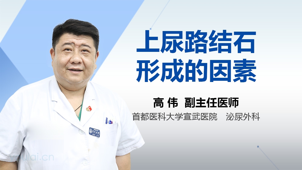 上尿路结石形成的因素