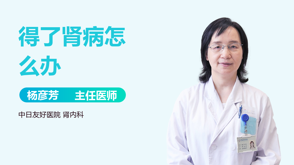 得了肾病怎么办