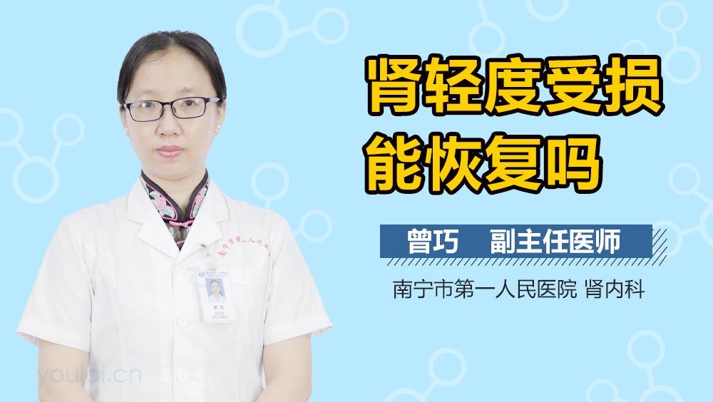 肾轻度受损能恢复吗