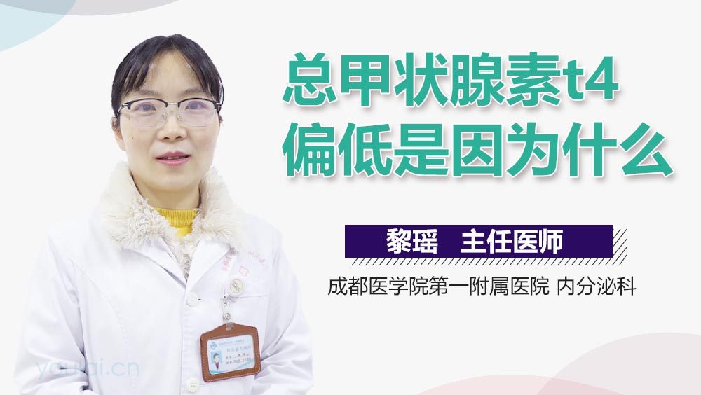 总甲状腺素t4偏低是因为什么